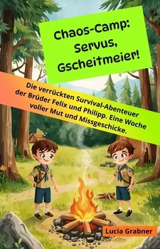 Cover von „Chaos-Camp: Servus, Gscheitmeier!“ von Lucia Grabner – LinguaDrago