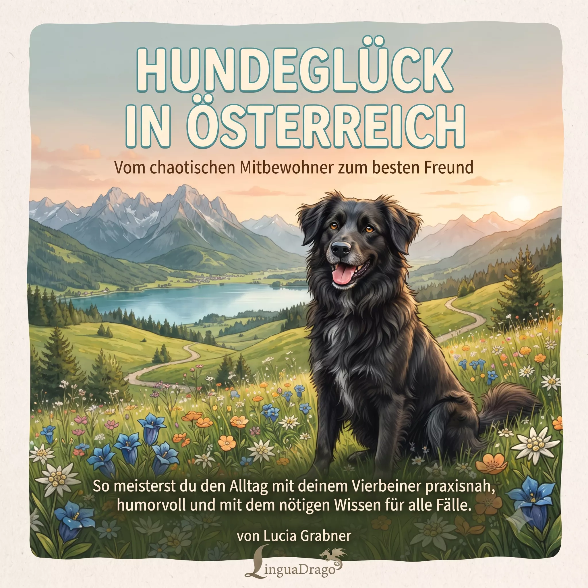 Cover des Hörbuchs Hundeglück in Österreich von Lucia Grabner